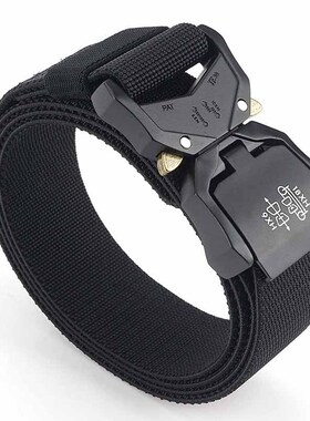 Tactical Belt  Quick Release Army Style Combat Belts Black M