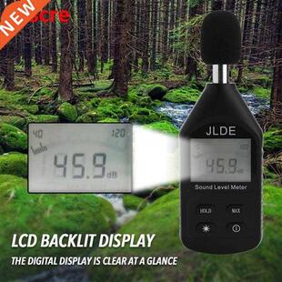 Sound Level Meter Clear Digital Noise Detector Monitoring LC