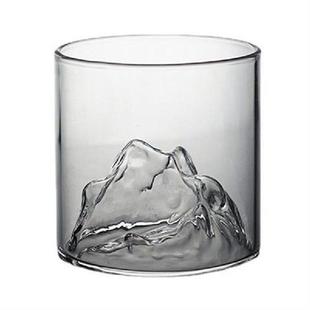 Whisky Glasses 3D Mountains Bottom Glass Material 200ML