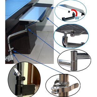 OK Tray Bedside Monitor Keyboard Holder Folding 360 Degree R