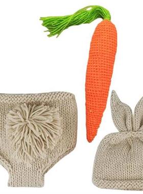 Newborn Bunny Outfit Photography Baby Props Easter Hat