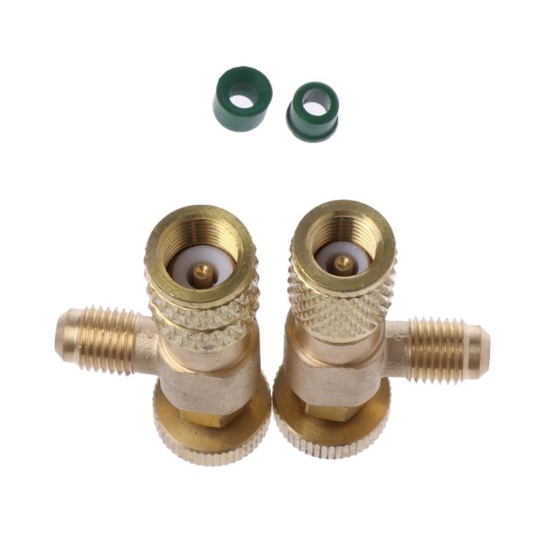 2 Pcs Safety Valve R410A R22 Air Conditioning Quick Coupler