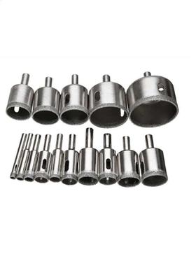 15 pièces Diamant Foret Ensemble 6mm-50mm Outils
