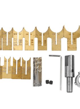 Wooden Beads Drill Bit Ball Blade Milling Cutter Set 24Pcs C