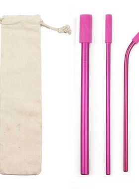 Brush Drink-Bar-Accessories Bent-Straw Eco-Friendly Metal 30