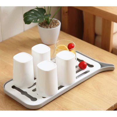 Drain Rack Plastic Dish Drainer Dryer Tray Kitchen