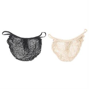 2Pcs Portable Reusable Mesh Cotton Net String Bag Organizer