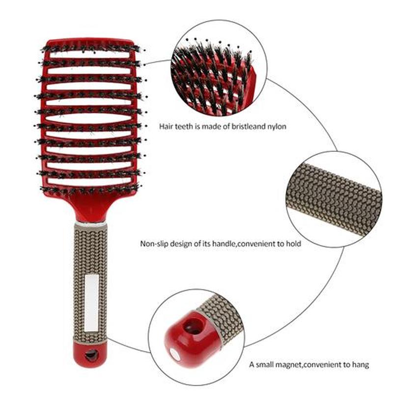 Anti Klit Hair Brush Bristle&Nylon Hair Combs for Wo