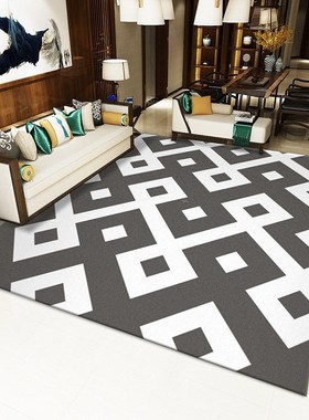 Black White Marble 3D Printed Carpets  Living Room Bedroom A