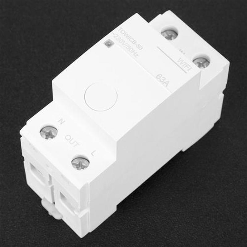 2P 63A WiFi Circuit Breaker APP Remote Control Home Din Rail