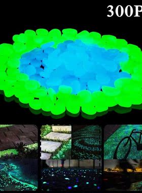 6 Bags Luminous Pebbles Glowing Pebbles Resin Walkways