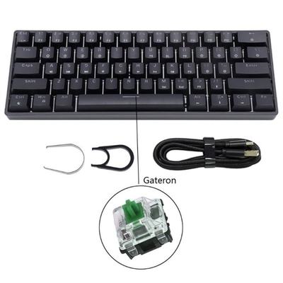SK61  Portable 60% Mechanical Keyboard Gateron optical S