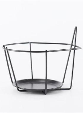 Iron Art Hanging Basket Flower Pot Holder Balcony Railing