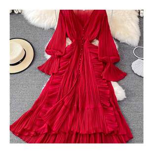 FMFSSOM Holiday Style Ankle Length Long Dresses Women 2023 S