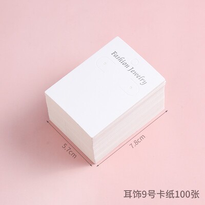 Hair rope clip plastic packaging card hair accessories diy