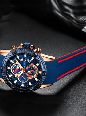 Personalized men's watch, sports fashion男士石英表多