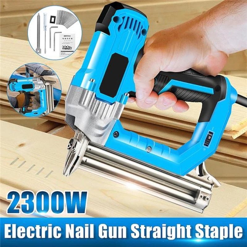 2300W Multifunction Electric NailGun Tacker Stapler Power To