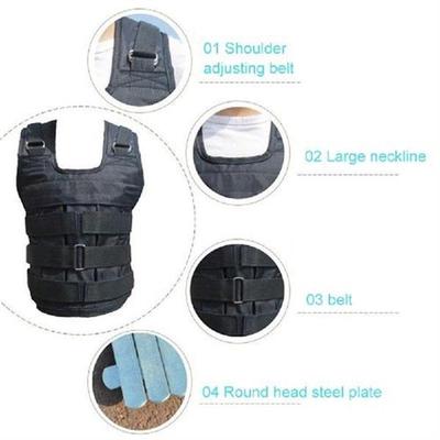 Adjustable Running Weight Lifting Vest 45kg Loading