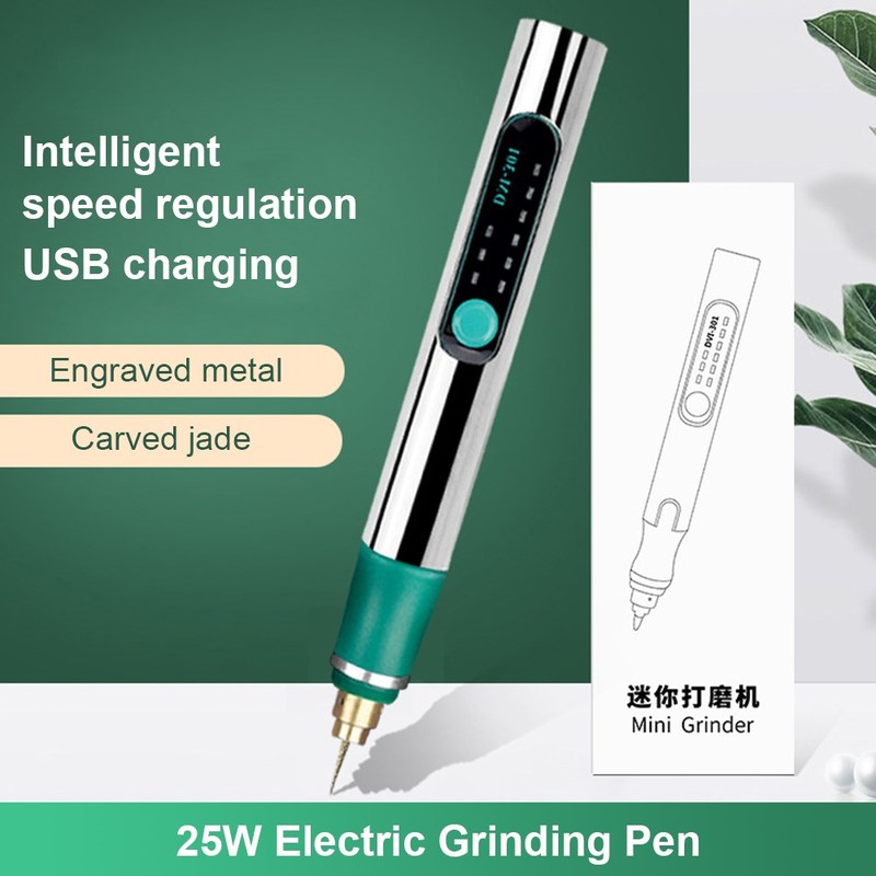 25W 3 Gears of Speeds Adjustable Electric Grinding Pen Stone