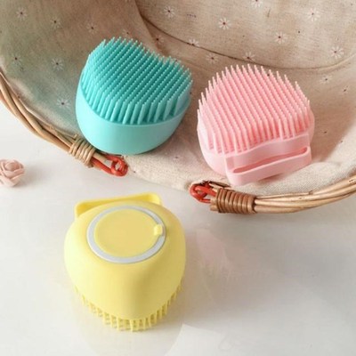 Silicone Bath Brush Shower Scrubber with Gel Dispenser Massa