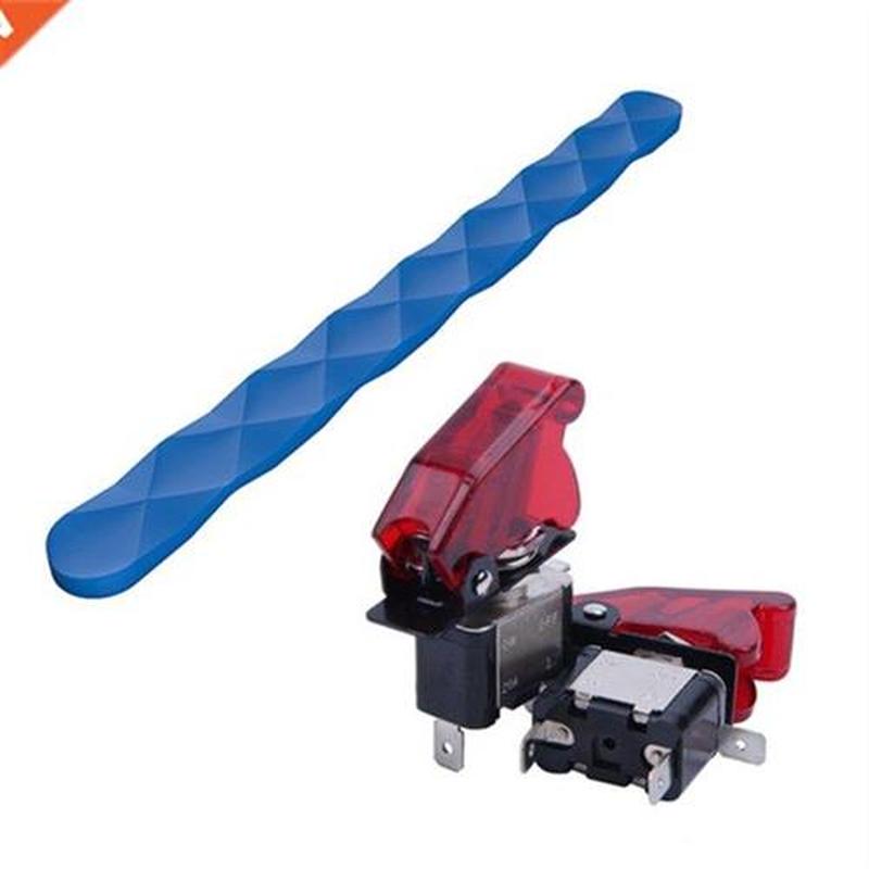 2PC Red LED SPST Toggle Rocker Switch Control With Automobil