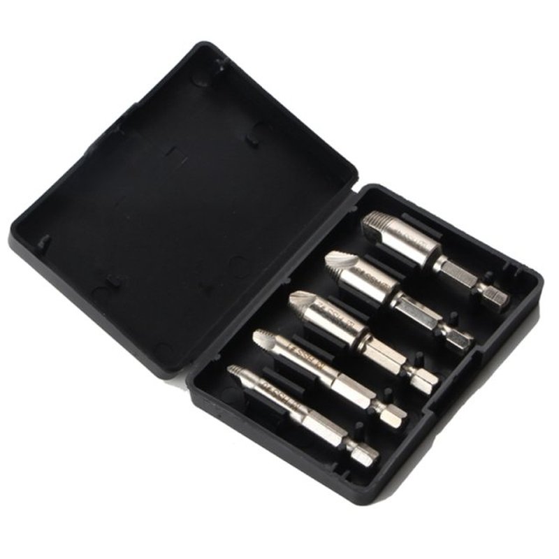 Bolt Extractor Screw Remover Set with Storage Box Drill Bits 鲜花速递/花卉仿真/绿植园艺 其它园艺用品 原图主图