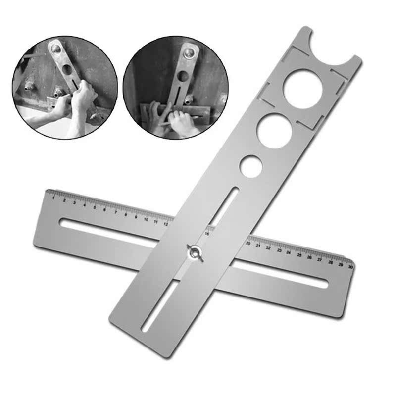 1pc Multi-Functional Stainless Steel Ceramic Tile Hole Locat