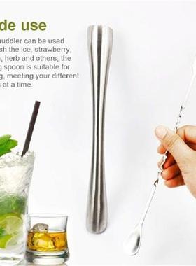 Wine Muddler Muddle Ice Crusher Spiral Mixing Stick Stirrer