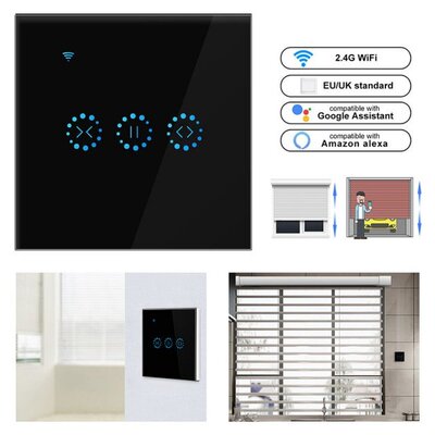 Smart Home WiFi Electrical Touch Blinds Curtain Switch Smart