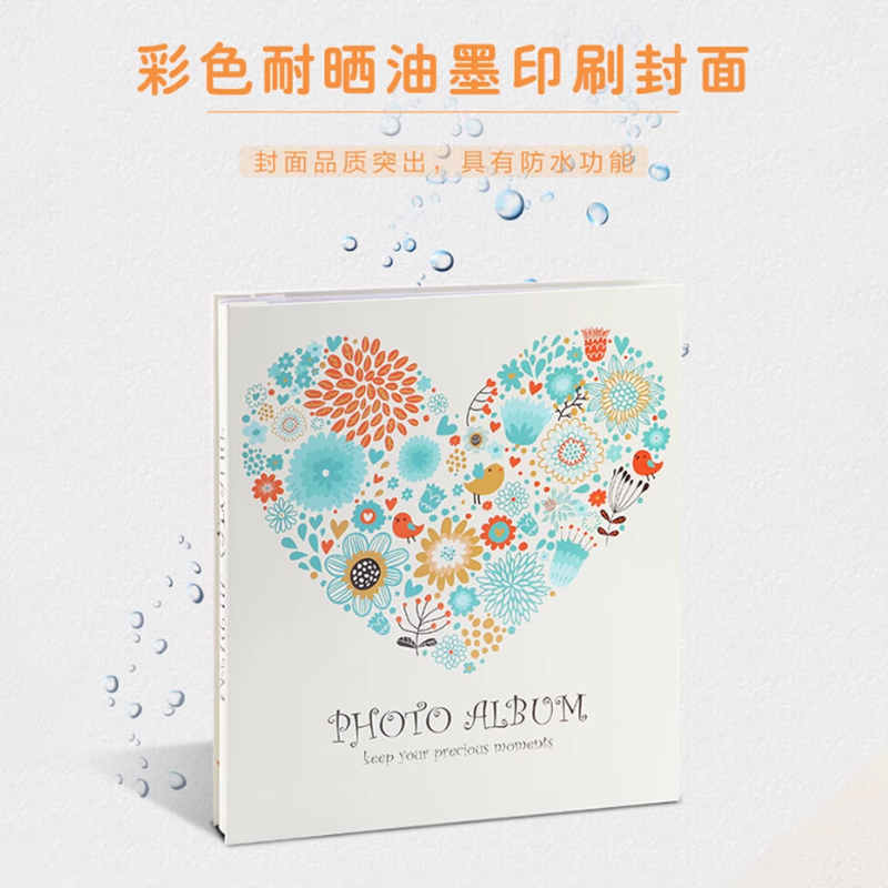 NCL绿色小花款过塑6寸240张