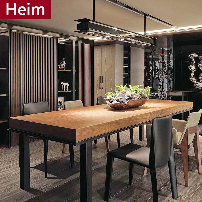 北欧餐桌椅组合小户型原木色饭桌实木桌子长方形家用咖啡厅西餐桌