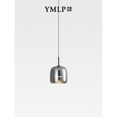 高级轻奢餐厅吊灯卧室床头吊灯设计师玻璃吊线灯咖啡厅岛台吧台灯