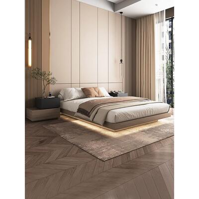 简约现代的1.5米小公寓主卧室免打扰双面板吊床