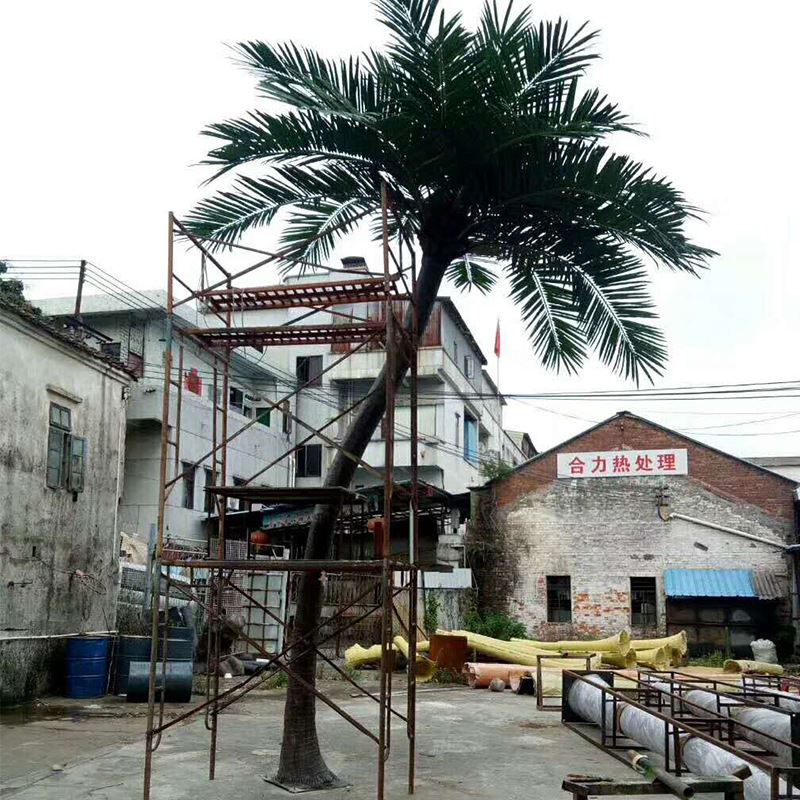 造型弯杆椰子树室内外大型景观树类商场公园楼盘游乐场海边装饰