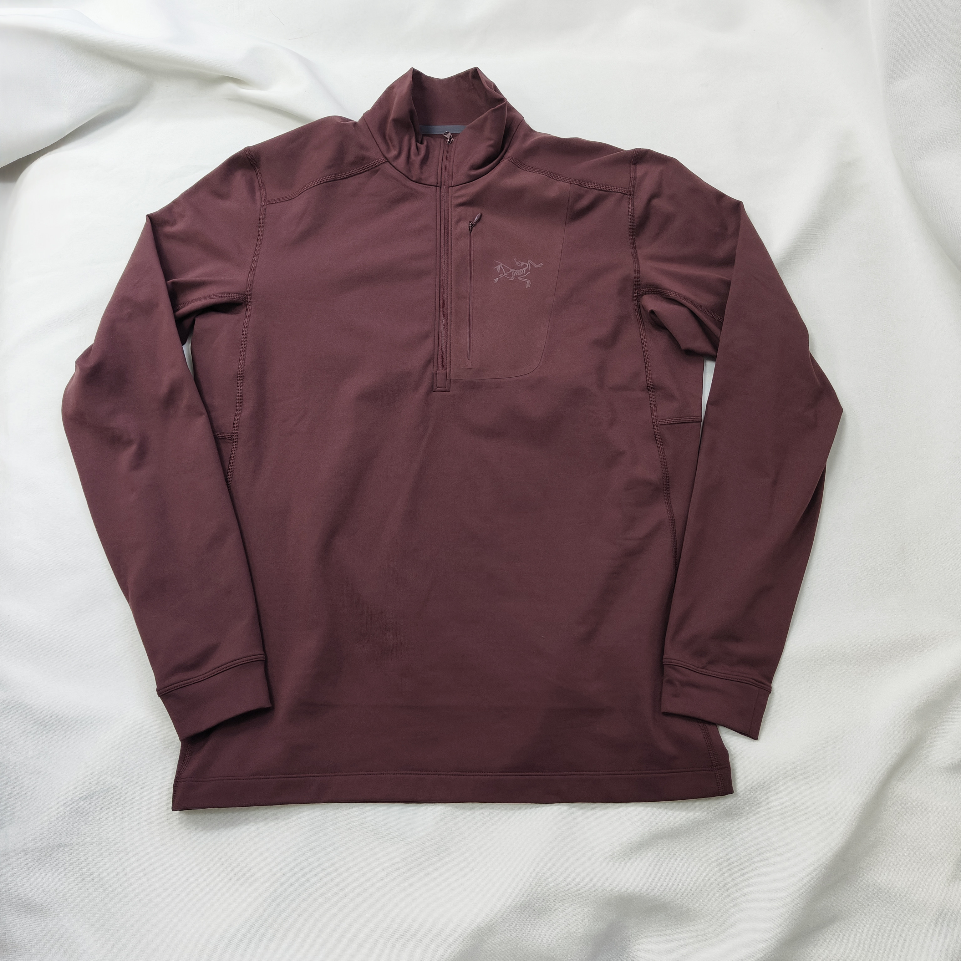 Arcteryx 始祖鸟 Rho LT Zip 男子 高领半拉链薄绒打底保暖内衣