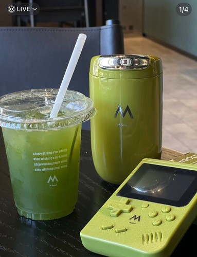 Mstand咖啡杯保温杯马克杯316不锈钢材亮面绿棕灰蓝樱花粉珍珠白