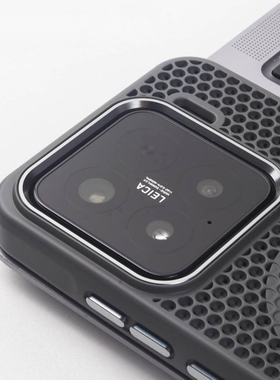 高级黑色蜂窝散热适用小米15/14Pro手机壳15Ultra简约13全包K80金属镜框k70网孔洞洞三星S25+磁吸硬壳s24防摔