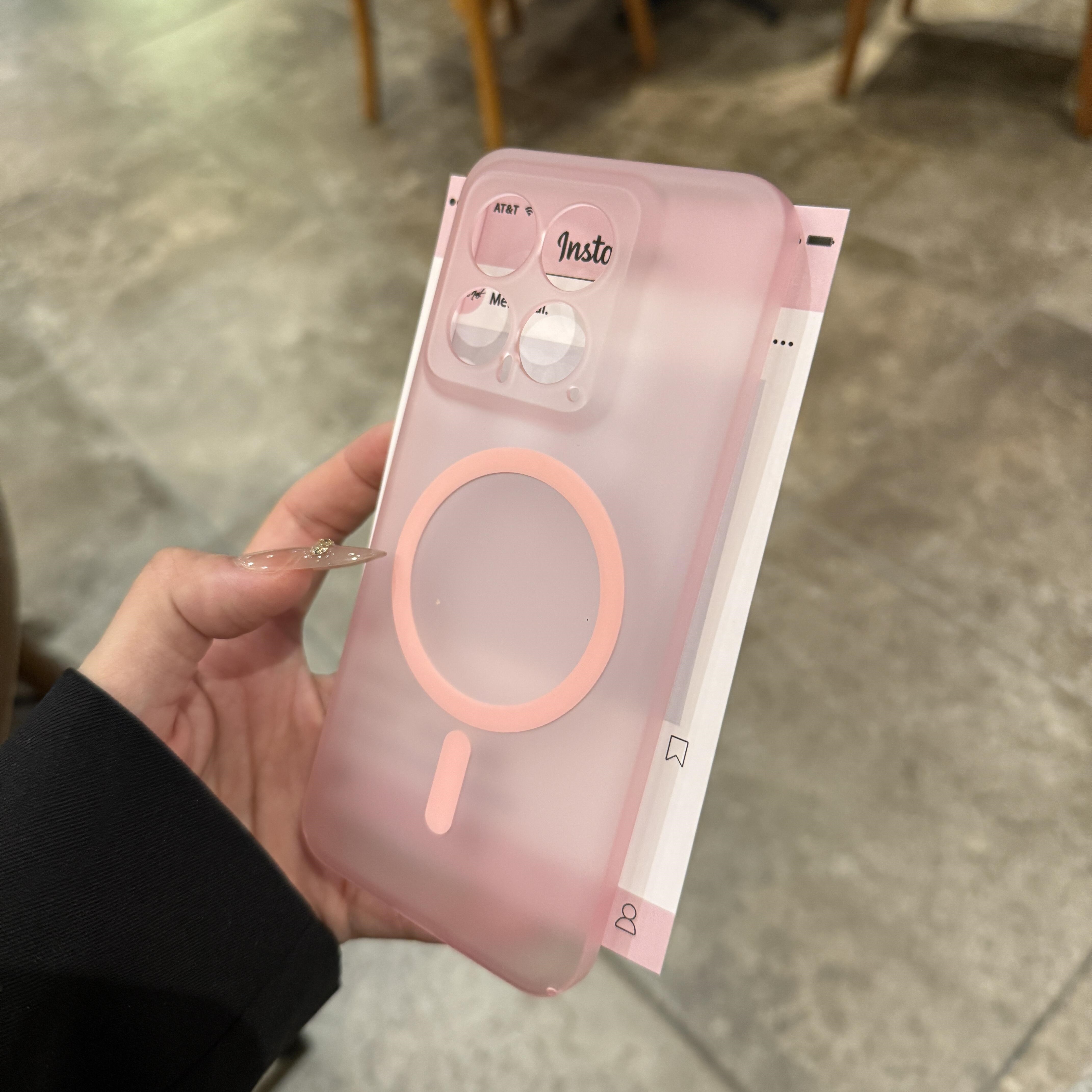 冰雾磨砂透粉色适用小米15Pro手机壳Magsafe磁吸14/13ultra肤感半透明12X简约11全包镜头10s蓝色裸机感男女款