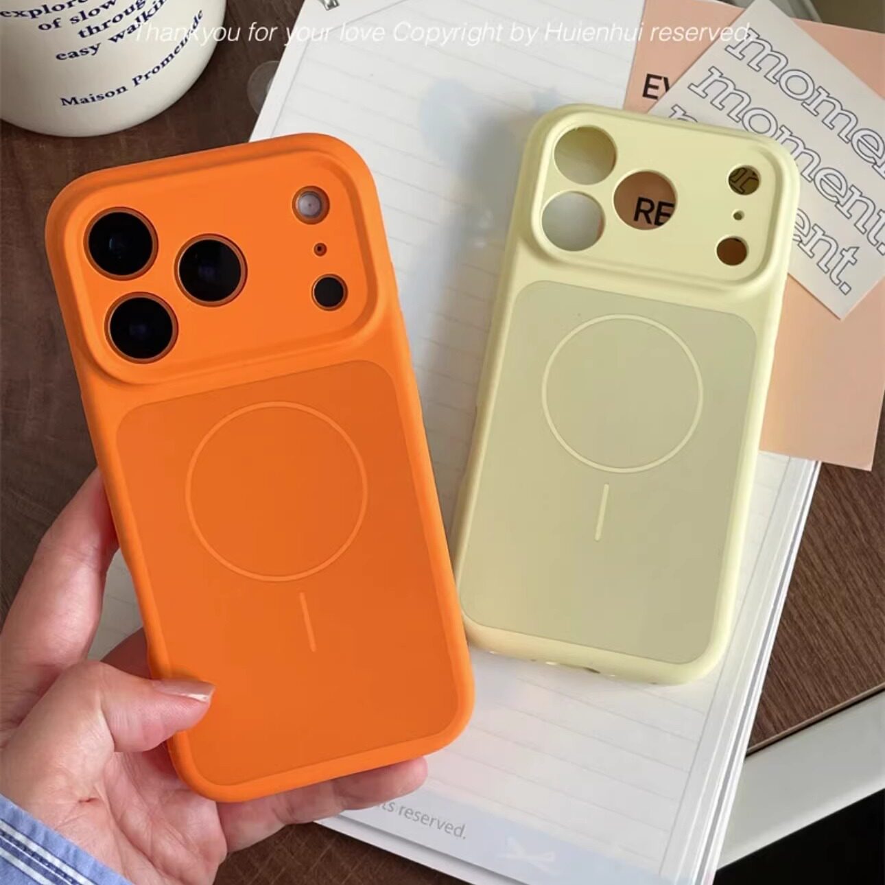 新款秒变液态硅胶磁吸适用iPhone17Promax手机壳南瓜橙色苹果17Pro简约精孔男女款软糯防摔保护套内植绒全包