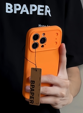 【秒变17】精孔液态硅胶使用苹果17ProMax手机壳iPhone16Pro全包自带AI相机按键15Pro橙色防摔14Pro简约ins女