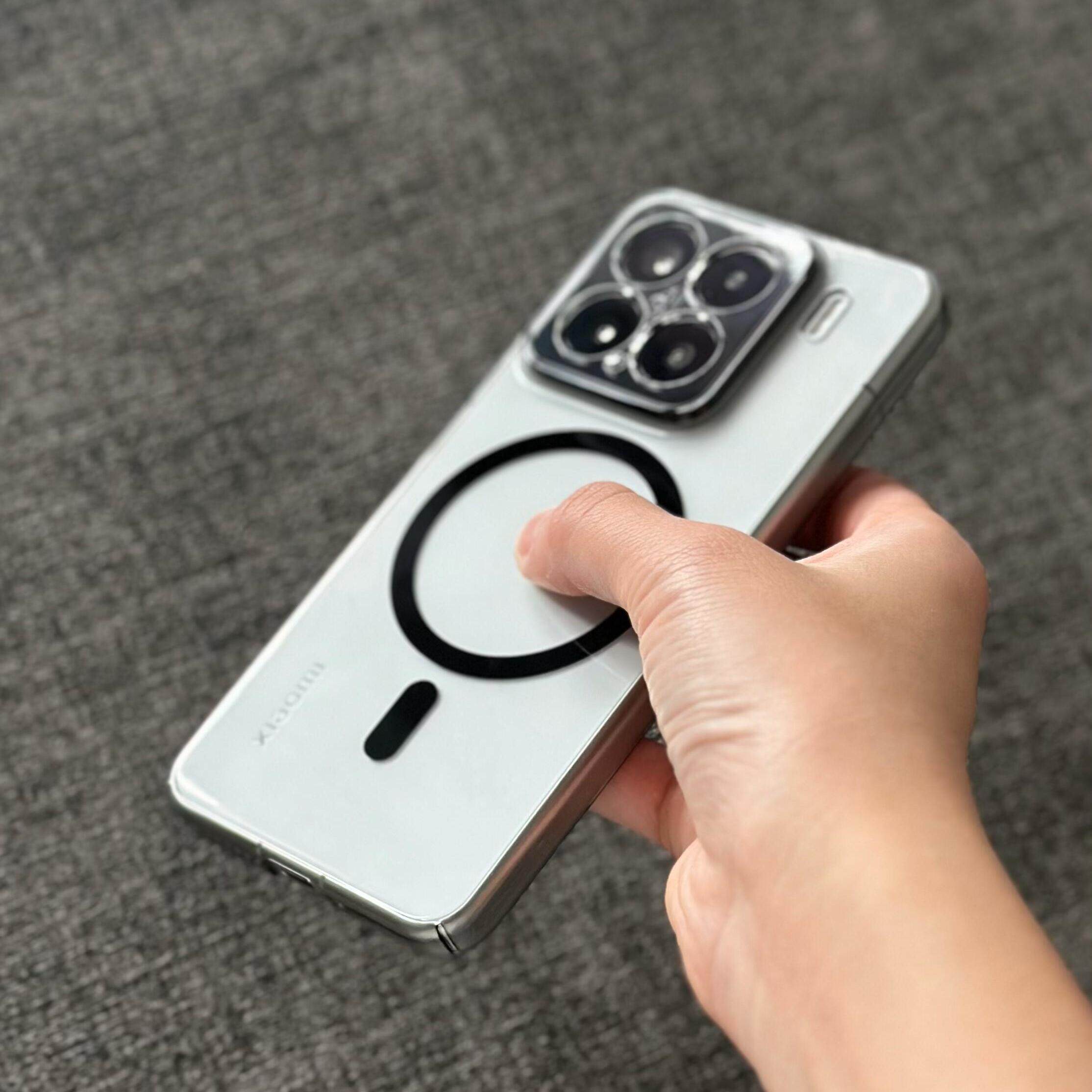 冰透全包镜头黑色适用小米15Pro手机壳简约Xiaomi15/14超薄裸机手感14ultra不发黄透明13pro高透磁吸硬壳男女