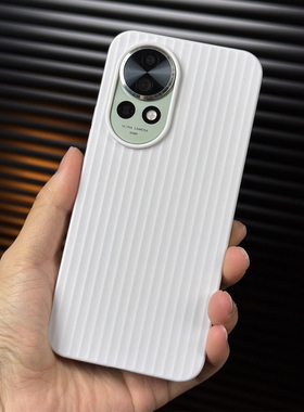 ins纯白色立体瓦楞纹适用华为Nova13手机壳不会发黄光栅Nova12Ultra个性nova14pro裸机手感保护套散热男全包