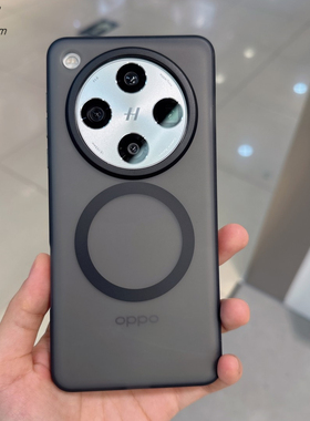 轻砂黑色亚克力简约适用OPPOFindX8Pro手机壳x8s高档磁吸findx8ultra全包FindX7Ultra金属按键透明防摔磨砂白