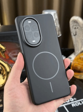 【超薄裸感】肤感磁吸适用华为Nova14Pro手机壳nova13简约nova12ultra薄款11情侣柔润细圈磁吸高级感黑色硬壳