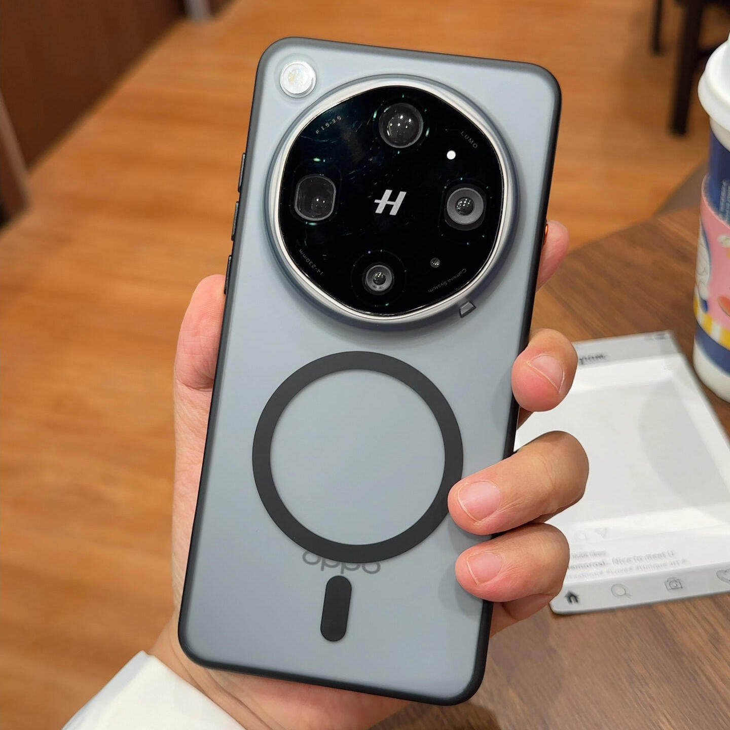 冰雾高级黑色磨砂新款适用OPPOFindX9Ultra手机壳无界系列findx9spro全包金属按键x9pro磁吸半透明防摔保护套