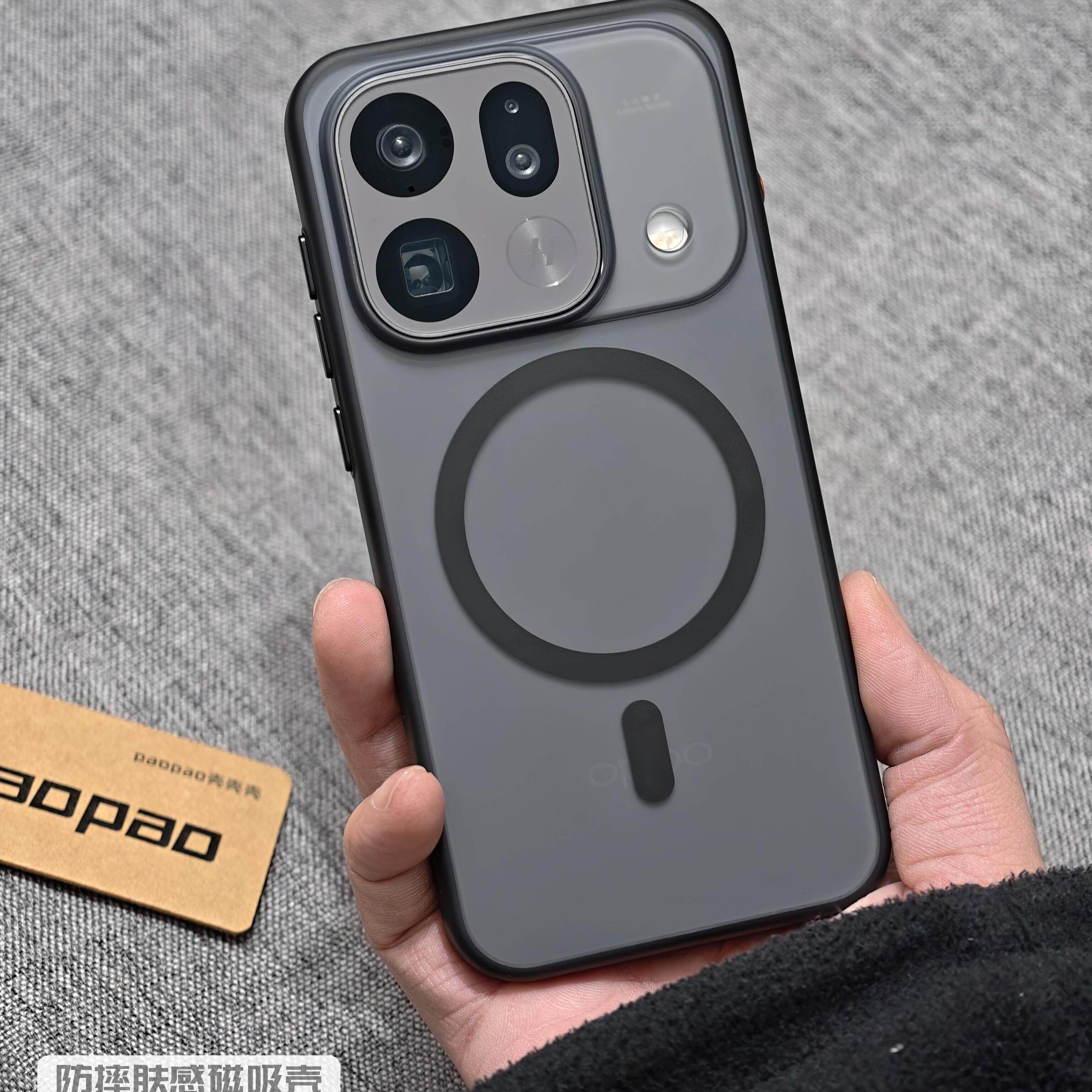 金属独立按键磁吸无界适用OPPO手机壳FindX9sPro透黑色FindX9Ultra防摔X9Pro简约透明白色全包磨砂保护套潮流