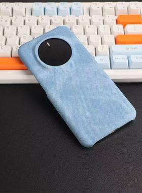 牛仔纹理潮酷复古魔术8适用荣耀magic7pro手机壳Magic6简约400Pro半包300防摔保护套200大孔镜头深蓝色防指纹