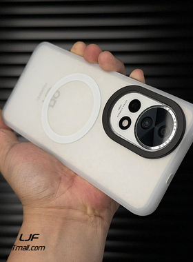 高端浩瀚冰河适用华为Nova12Pro手机壳Nova14Ultra磨砂nova13雾面白色内置磁吸轻奢亚克力防摔男女款全包黑色