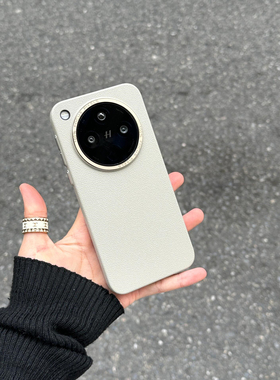 钛灰色高级感适用OPPOFindX8Pro手机壳荔枝纹findx8情侣款简约华为mate70pro+颗粒感Mate60针织孔散热硬壳薄