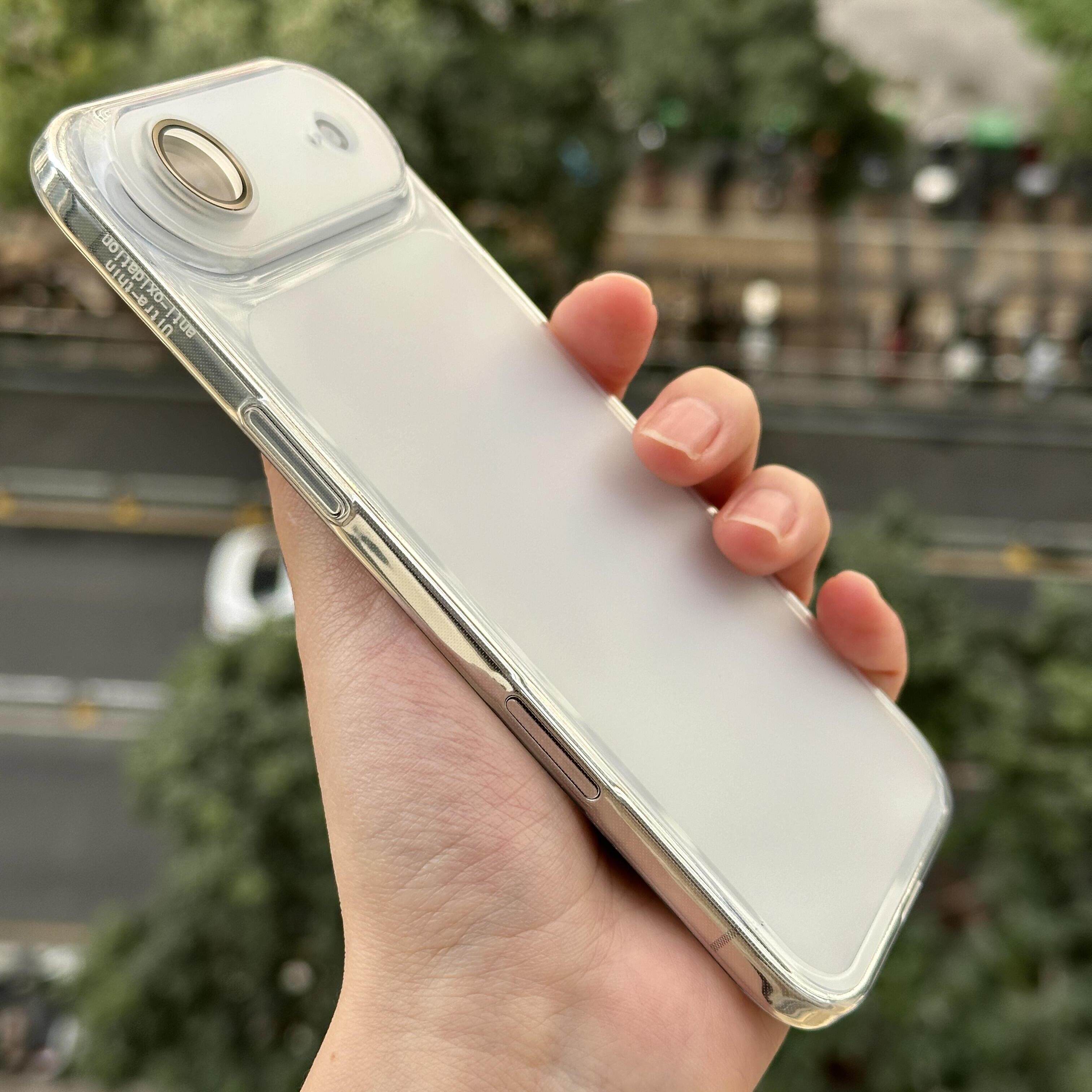 ins磨砂白裸机手感适用iPhoneAir手机壳苹果17promax全包iphone16pro独立金属按键15超薄14plus软13镜头膜12